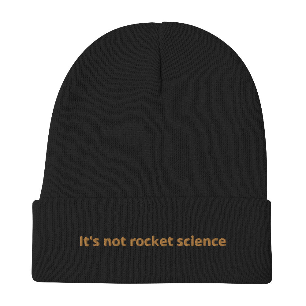 It's Not Rocket Science | Embroidered Beanie